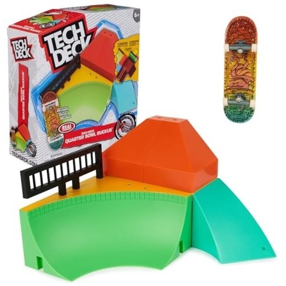 Tech Deck Quarter Bowl Ruckus X-Connect Park Creator Ramp Set Ages 6+ Skate NIB
